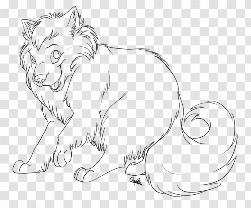 Line Art Whiskers Dog Lion Drawing - Coloring Book Transparent PNG