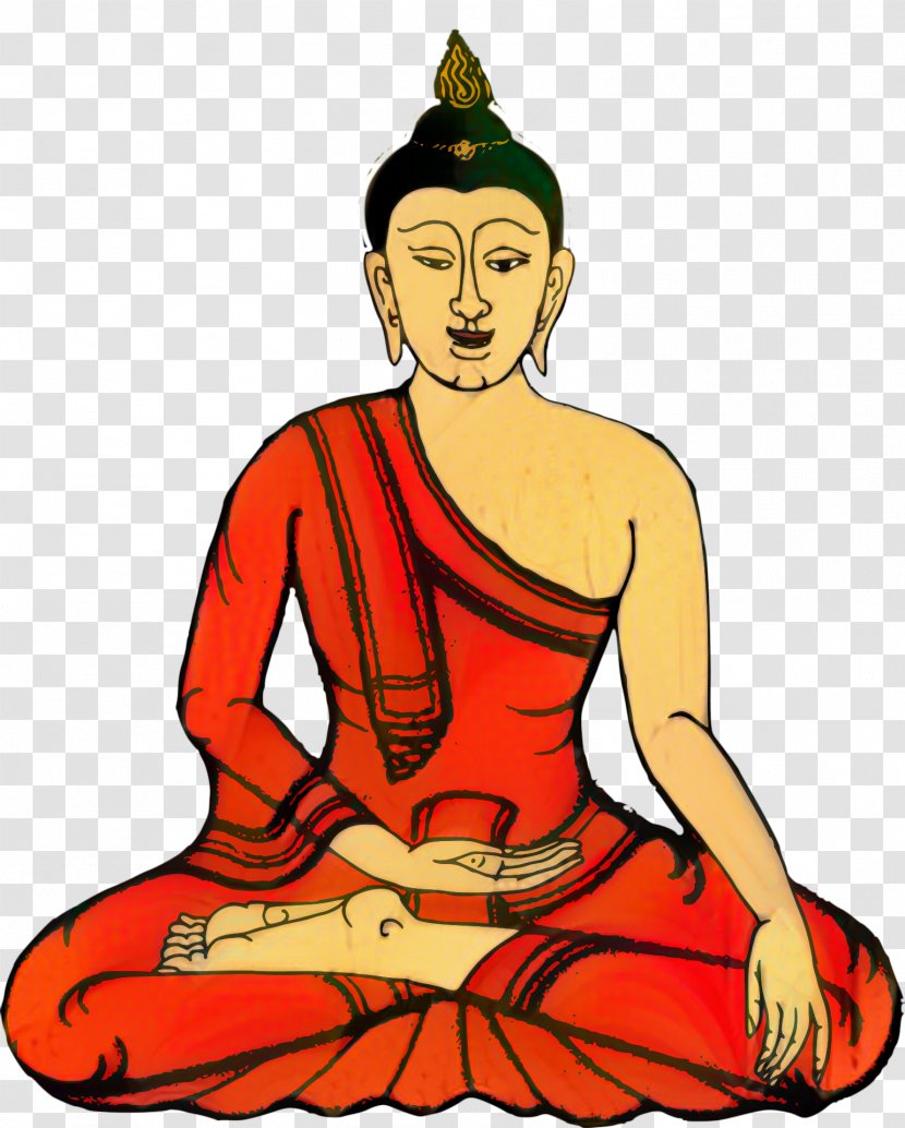 Cartoon Sitting - Zen Master Kneeling Transparent PNG
