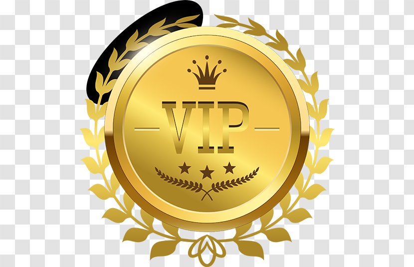 Medal Vector Graphics Clip Art Image - Drawing - Vip Logo Golden Transparent PNG