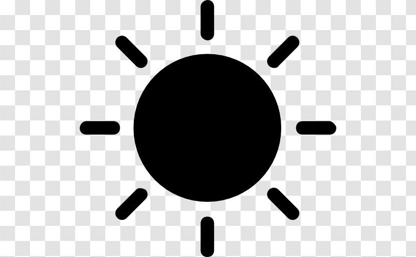 Black Sun Shape Solar Symbol Sunlight Transparent PNG
