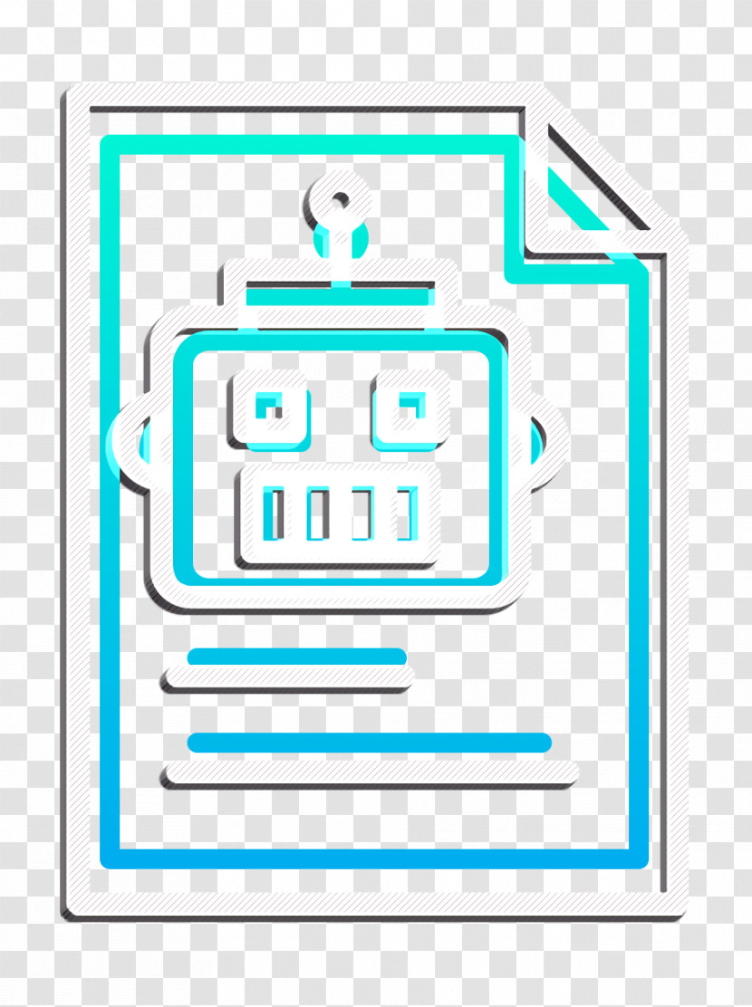 Robots Icon Document Icon Files And Folders Icon Transparent PNG