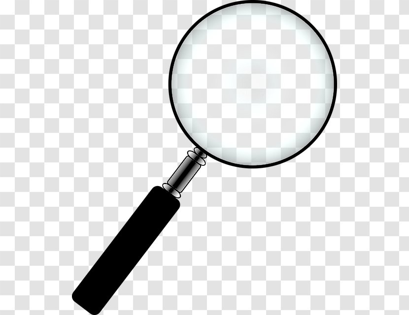Magnifying Glass Cartoon - Cookware And Bakeware Magnifier Transparent PNG