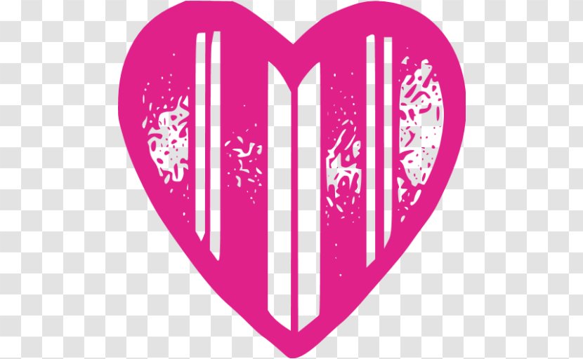 Typeface Logo Heart Pink M Font - Cartoon Transparent PNG