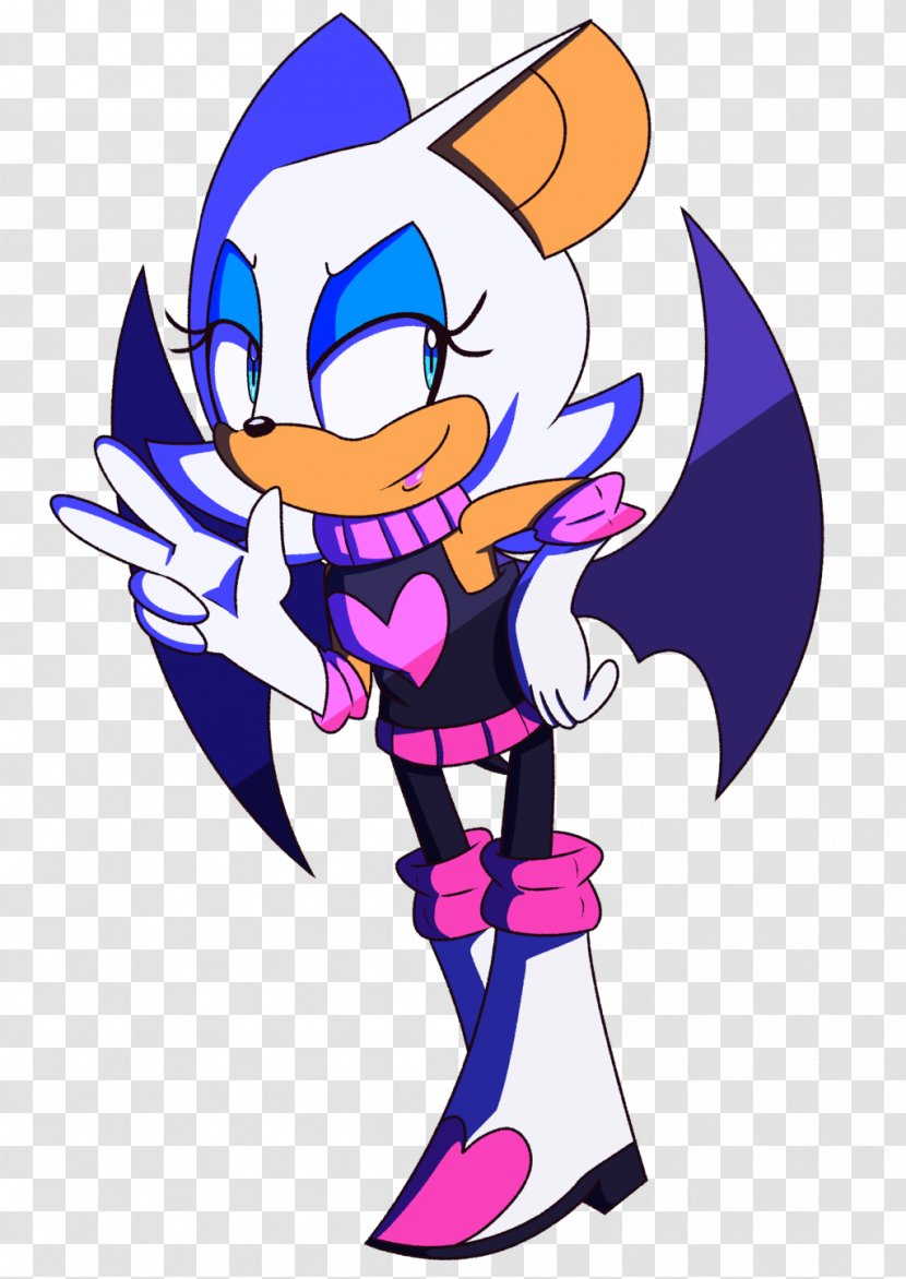 Sonic The Hedgehog Rouge Bat Sega Fan Art - Batgirl Dc Superhero Girls Transparent PNG