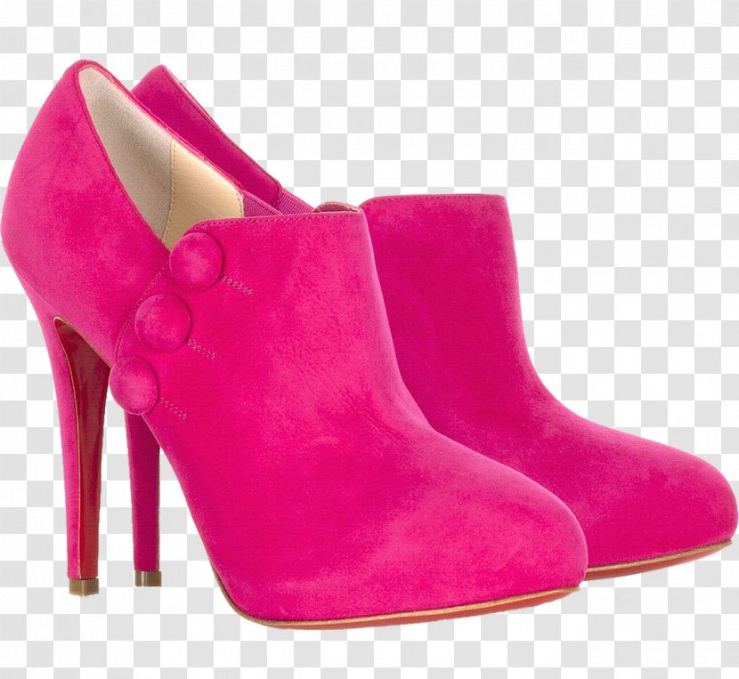 Shoe Fashion Boot High-heeled Footwear Wedge - Sandal - Pink Women Shoes Image Transparent PNG