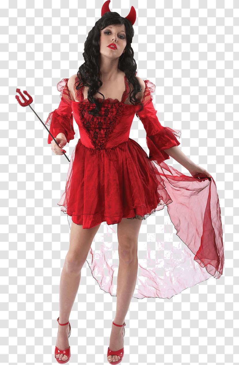 Costume Party Dress Devil Halloween - Dressup - Masquerade Transparent PNG