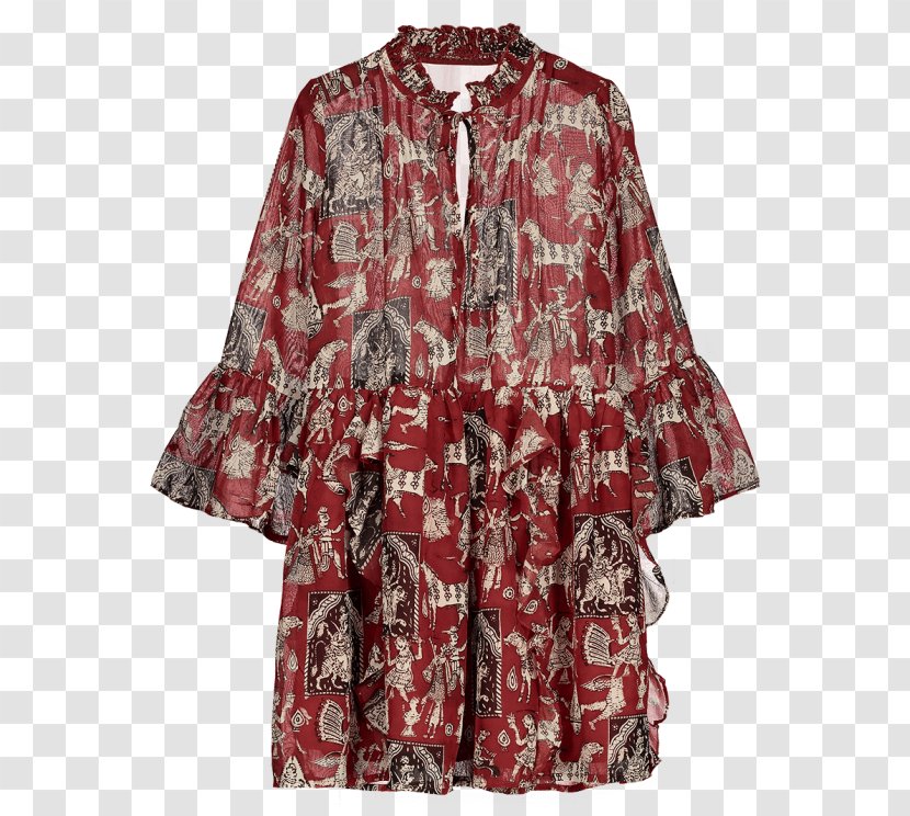 Dress Clothing Sleeve Ruffle Blouse - Chiffon Transparent PNG