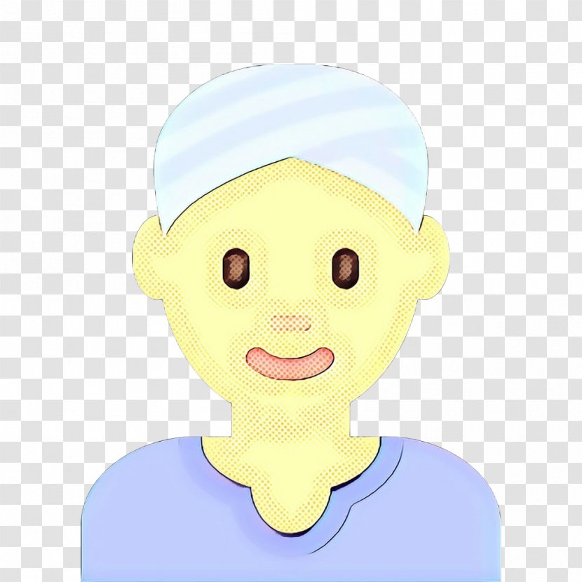 Face Cartoon Yellow Head Cheek - Animation Child Transparent PNG