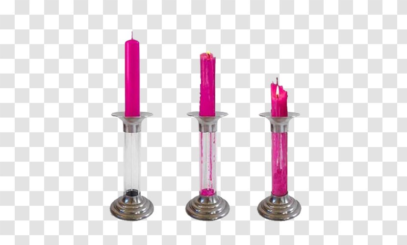 Magenta - Purple Candle Candlelight Transparent PNG