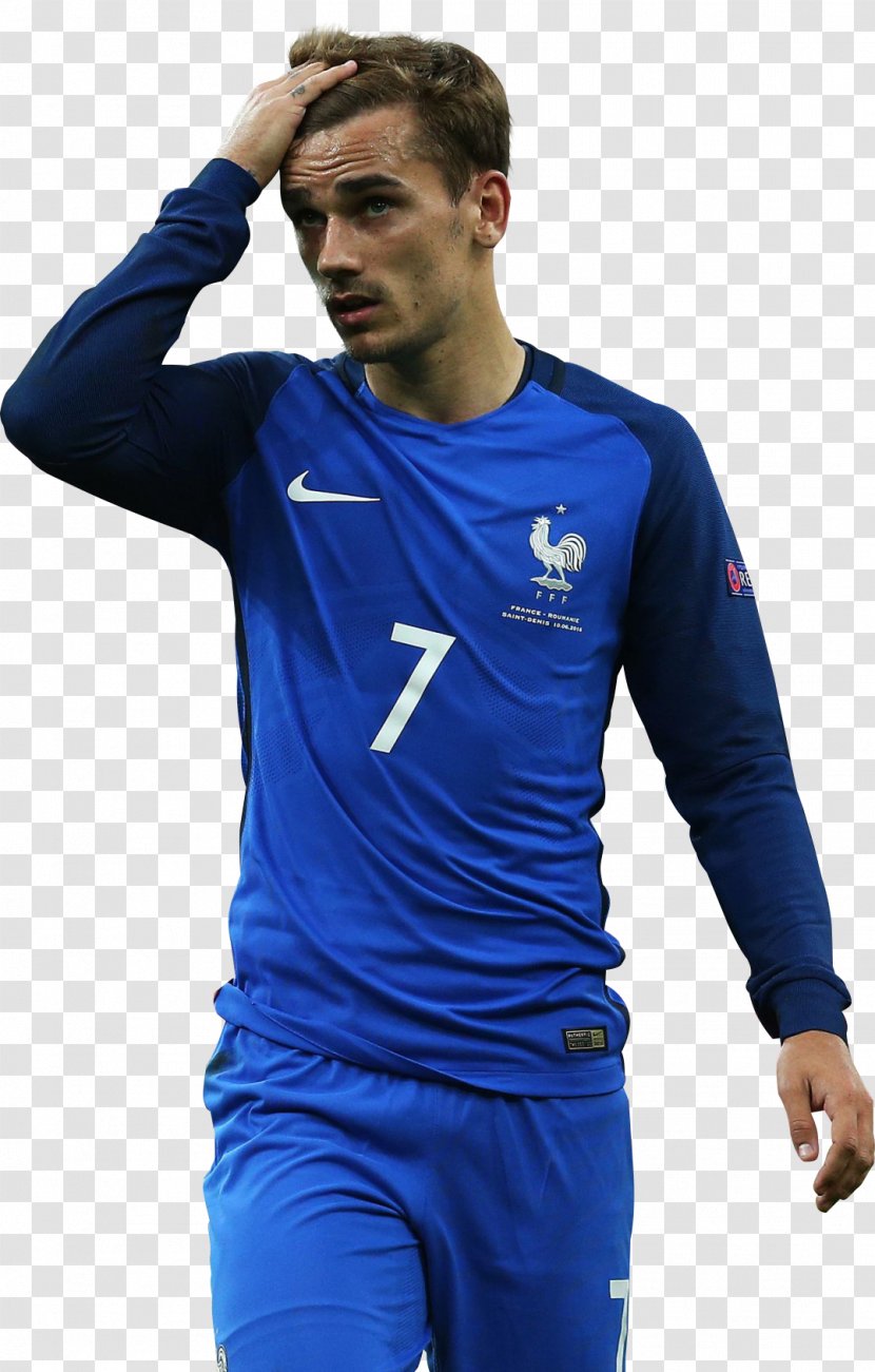 Antoine Griezmann Jersey France National Football Team Player Sleeve Transparent PNG