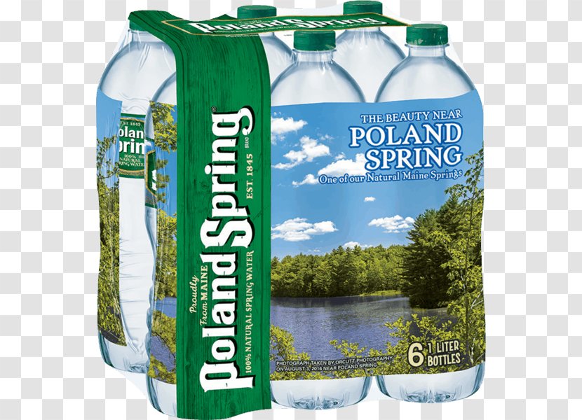 Plastic Bottle Mineral Water Bottled Poland Spring - Bottles - Iced Coffee Walmart Transparent PNG