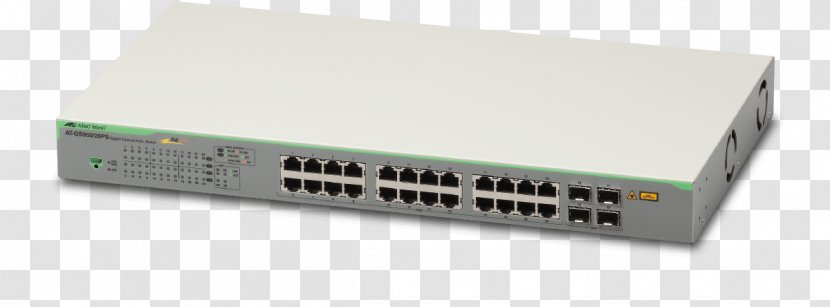 Small Form-factor Pluggable Transceiver Gigabit Ethernet Network Switch Allied Telesis Power Over - Alliedware Plus Transparent PNG