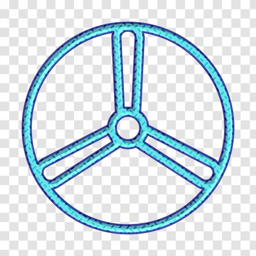 Brand Icon Logo Network - Turquoise - Wheel Auto Part Transparent PNG