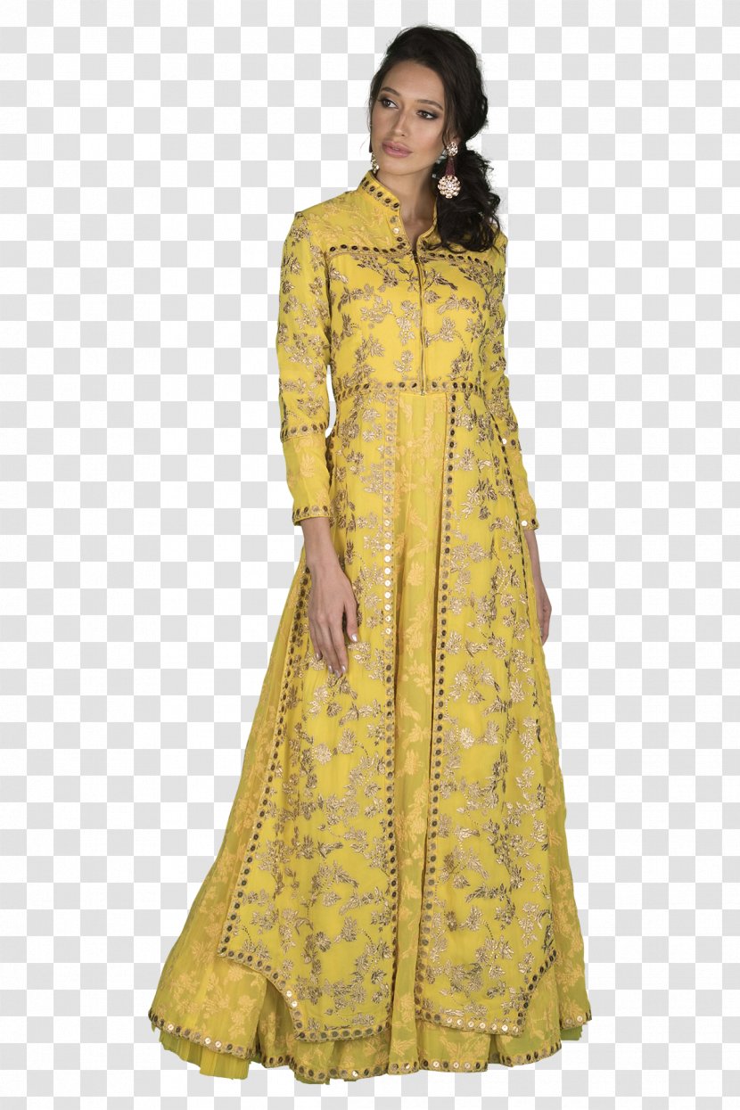 Evening Gown Jacket Wedding Dress - Sleeveless Shirt - Yellow 2 Piece Transparent PNG