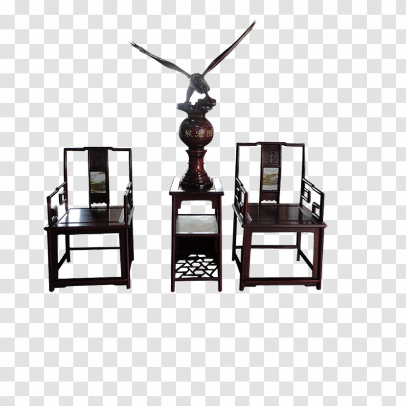 Table Chair Yangxin County, Shandong Furniture Wood - Black Sturdy Ancient Transparent PNG