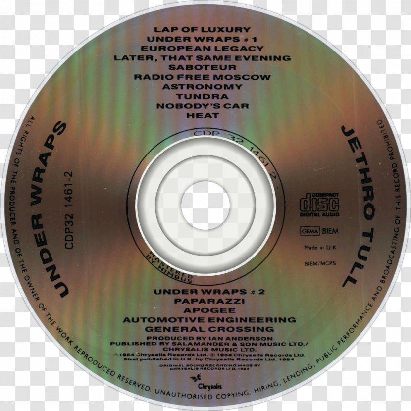 Compact Disc Charmed Life Album Black Love Phonograph Record - Heart - Jethro Tull Christmas Transparent PNG