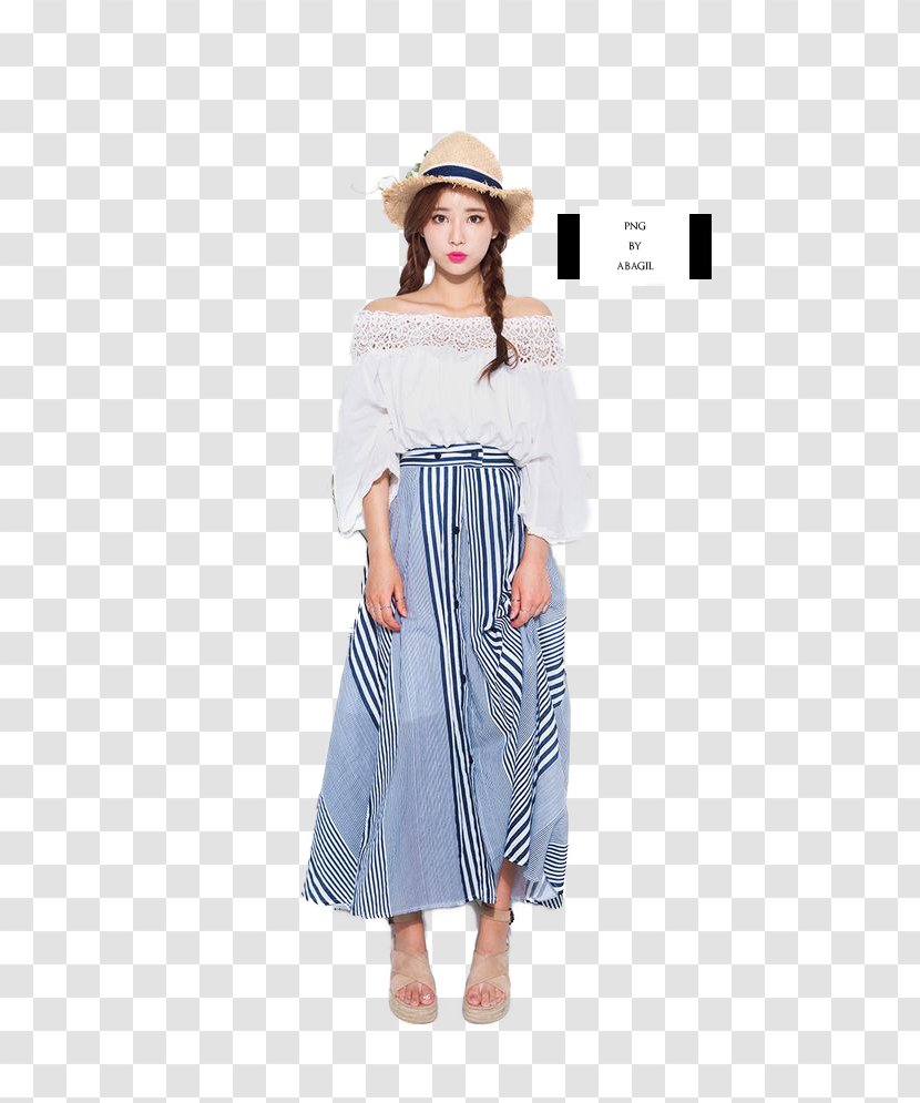 Shoulder Sleeve Dress Skirt Costume - Ulzzang Girls Transparent PNG