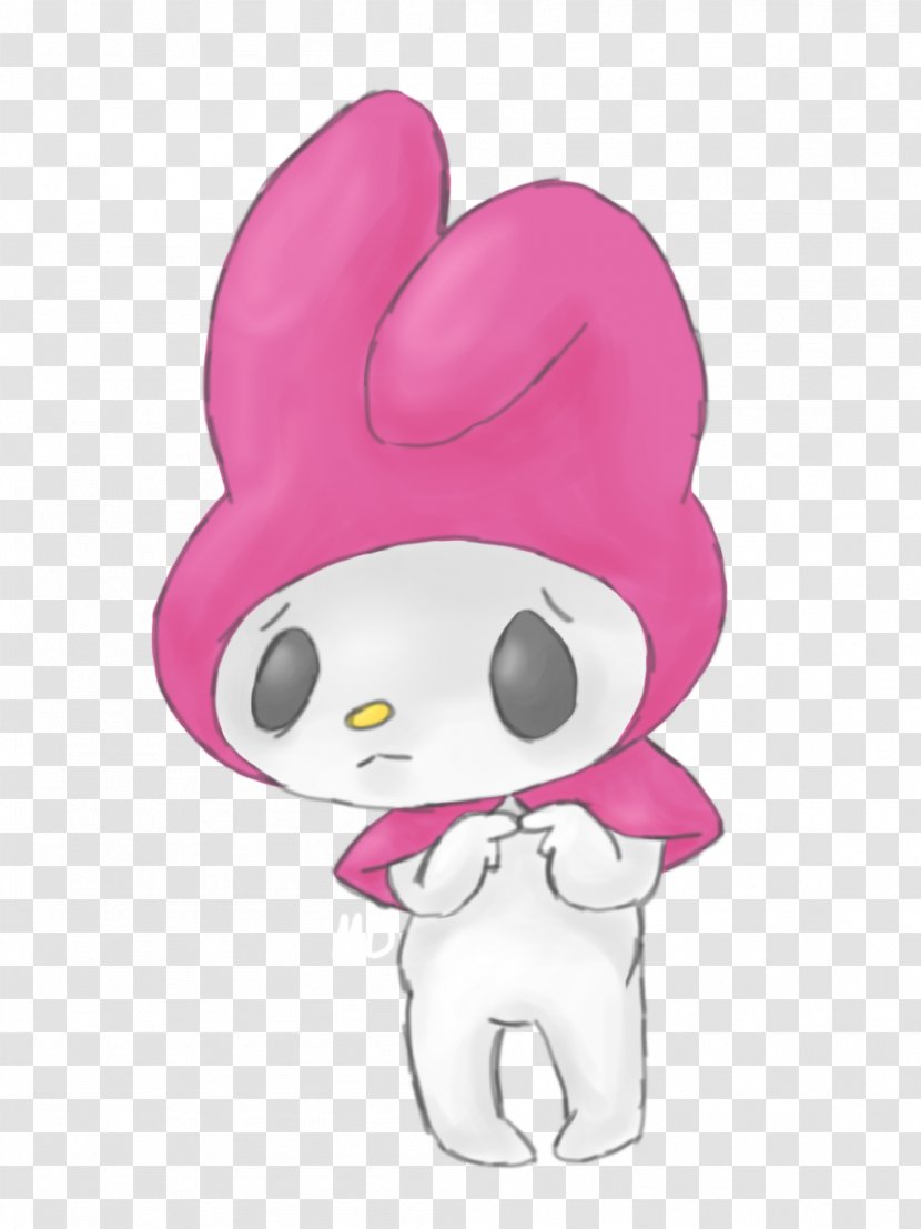 My Melody Rabbit Easter Bunny Art Pink - Heart Transparent PNG