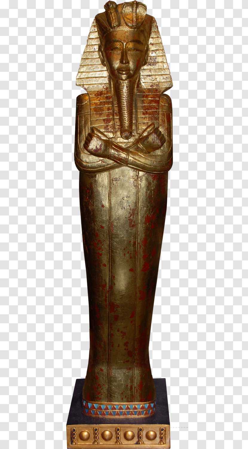 Ancient Egypt Pharaoh Classical Sculpture Mummy - Bronze Transparent PNG
