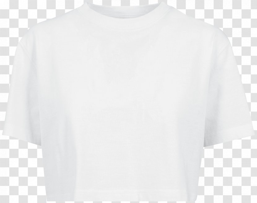 Long-sleeved T-shirt Shoulder Blouse - White Transparent PNG