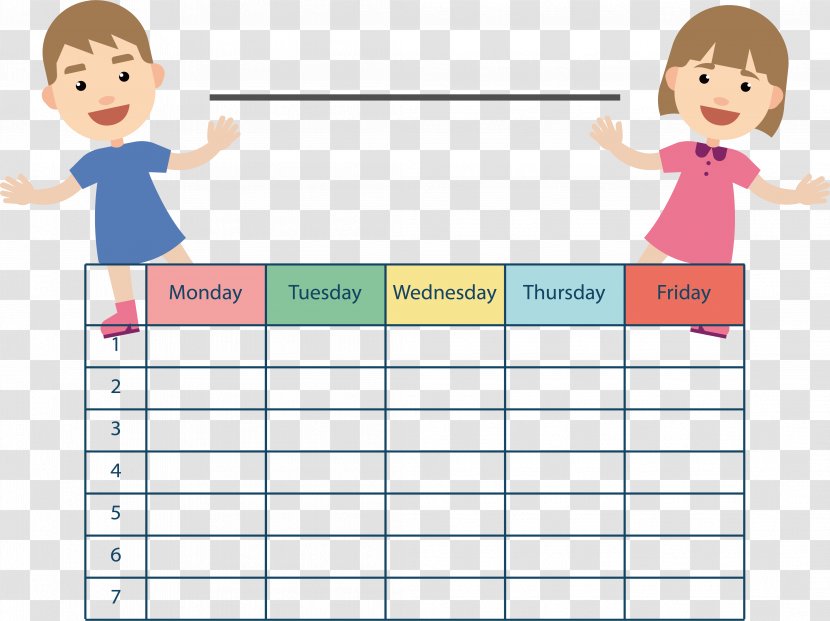 Child Curriculum Clip Art - Point - Two Children Decoration Course Schedule Transparent PNG