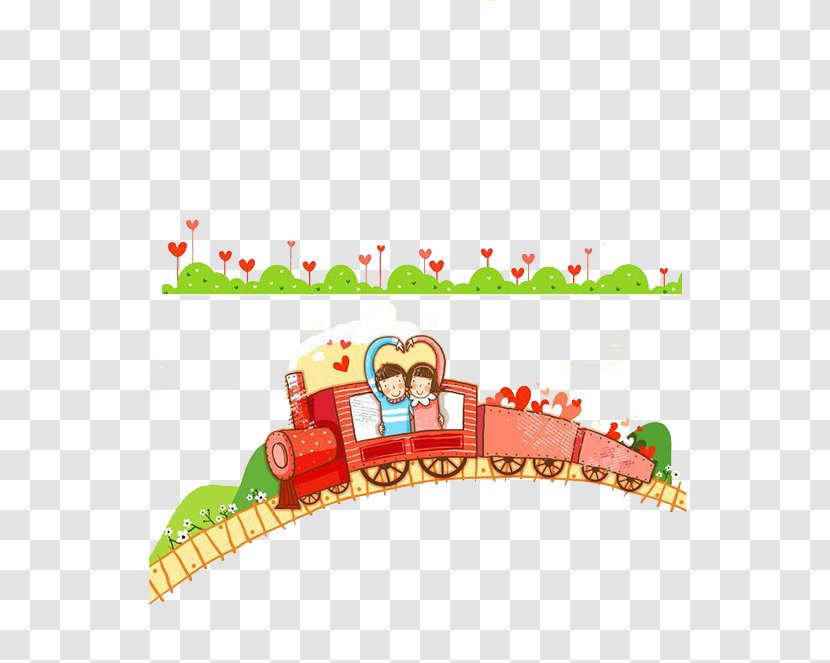 Train Cartoon Illustrator - Point - Background Transparent PNG