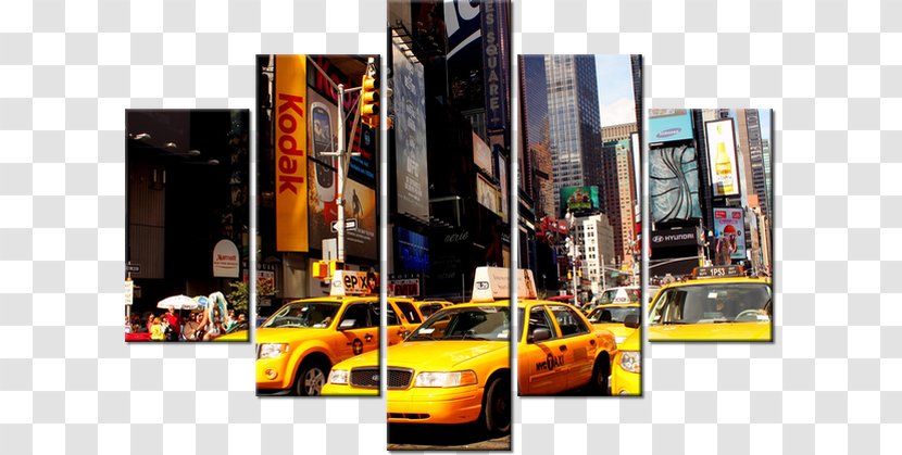 Times Square Taxicabs Of New York City Queens Yellow Cab - Taxi Transparent PNG