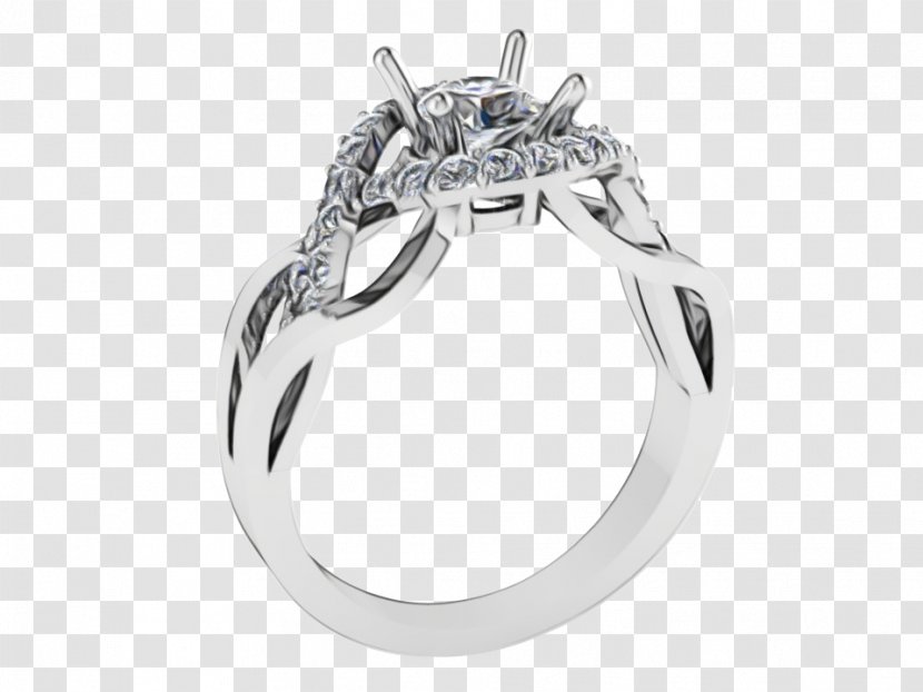 Wedding Ring Body Jewellery Silver - Engagement - Gemstone Transparent PNG