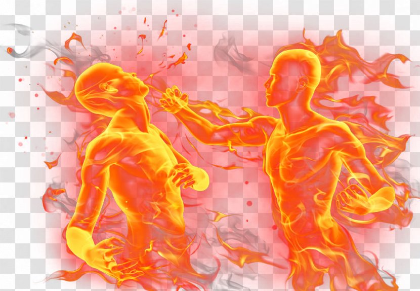 Desktop Wallpaper Yellow Computer Illustration - Art - The Golden Man Sets Flame Transparent PNG