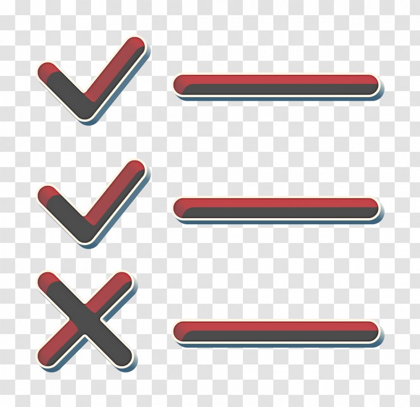 Checklist Icon Checkmark Done - Rectangle Material Property Transparent PNG