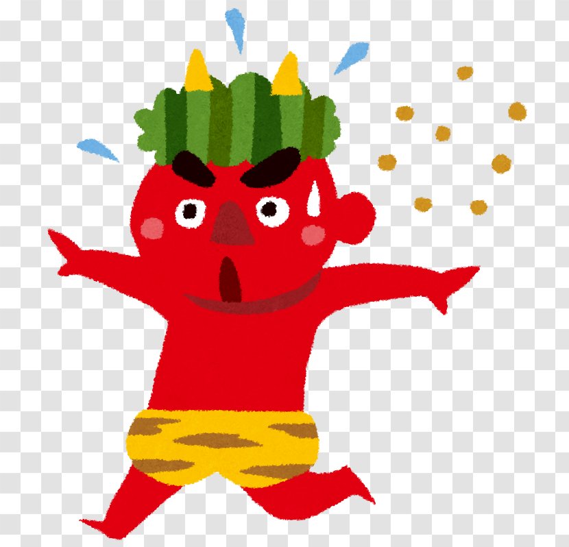 Setsubun Ehōmaki Oni Party Illustration - Fruit - Cr 7 Transparent PNG