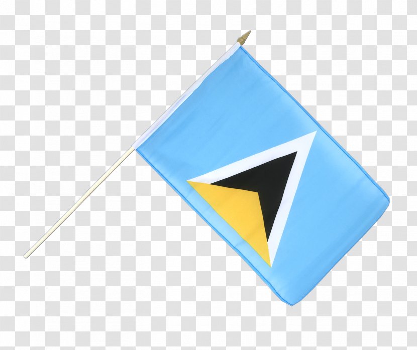 Flag Of Saint Lucia Fahne Fanion - Strap Transparent PNG