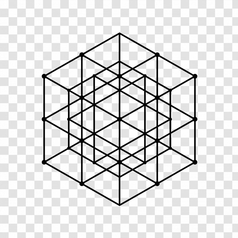 Cube Platonic Solid Face Shape Divisor - Area - Geomentry Transparent PNG