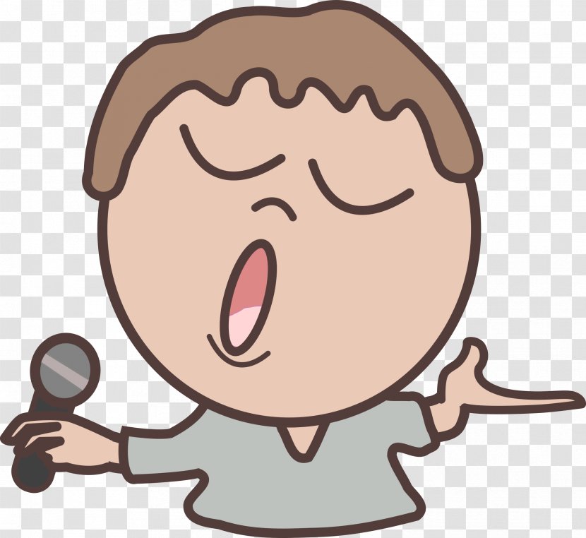 Singing Clip Art - Cartoon - Pointing Clipart Transparent PNG