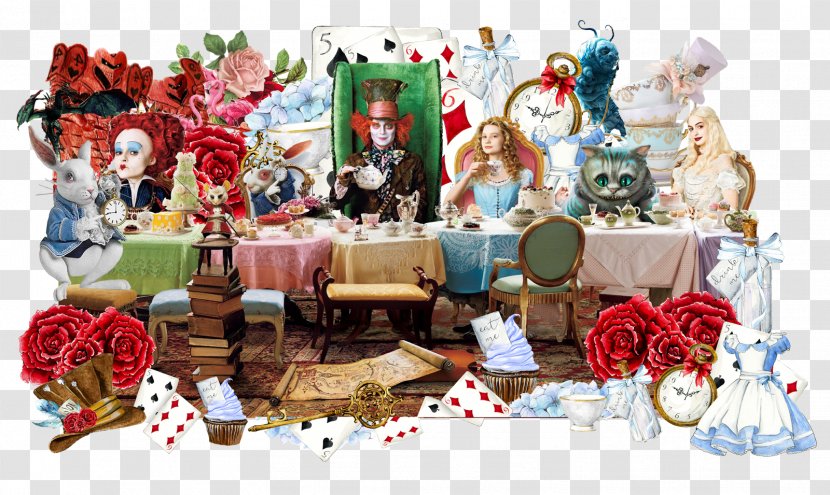 Alice's Adventures In Wonderland Queen Of Hearts Paper Painting - Quadro - Tea Party Transparent PNG