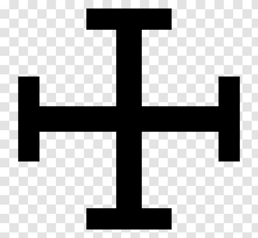 Cross Potent Crosses In Heraldry Jerusalem - Crocetta - Symbols And Meanings Transparent PNG