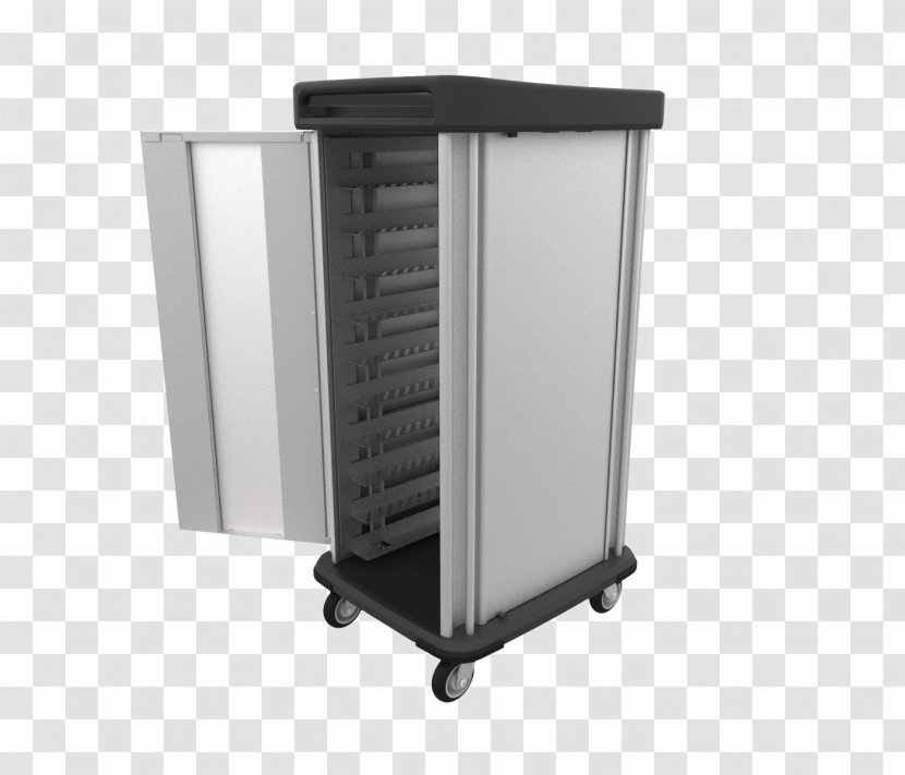 Angle Meal Delivery Service - Cart - Stainless Steel Door Transparent PNG