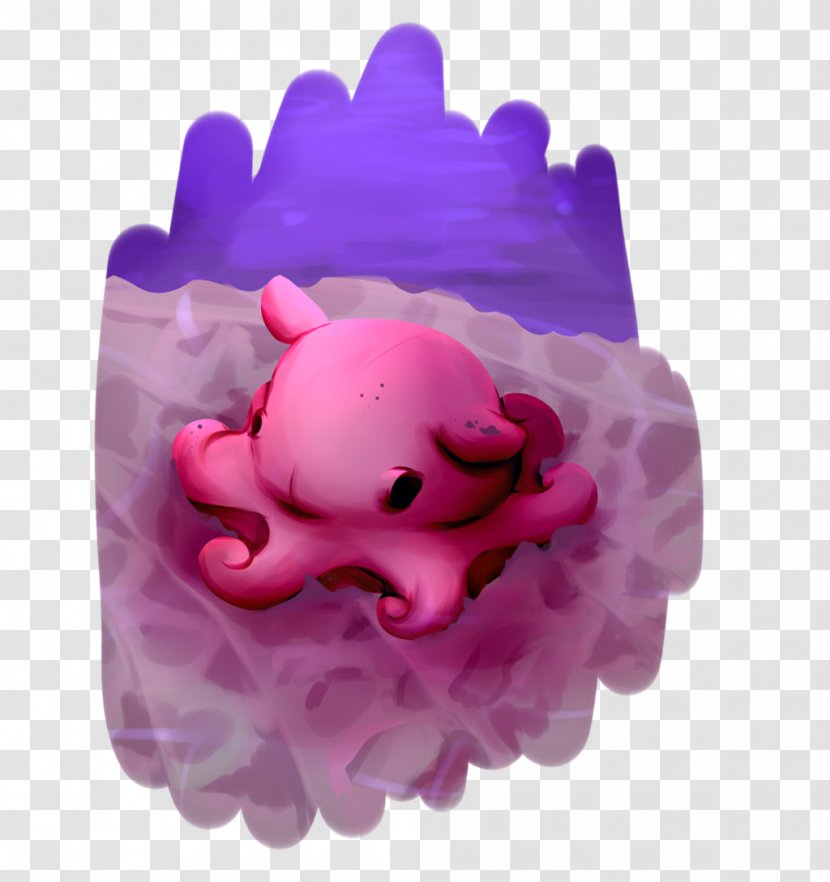 Octopus Pink M - Purple Transparent PNG