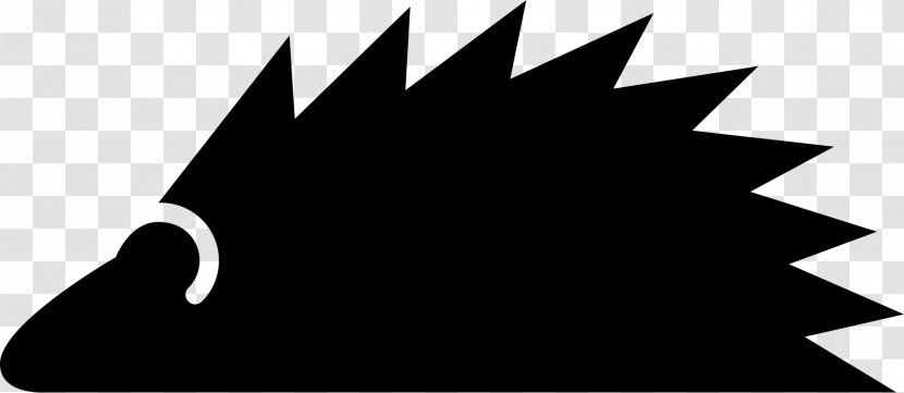 Martyn Court Silhouette Hedgehog Clip Art - Monochrome Transparent PNG