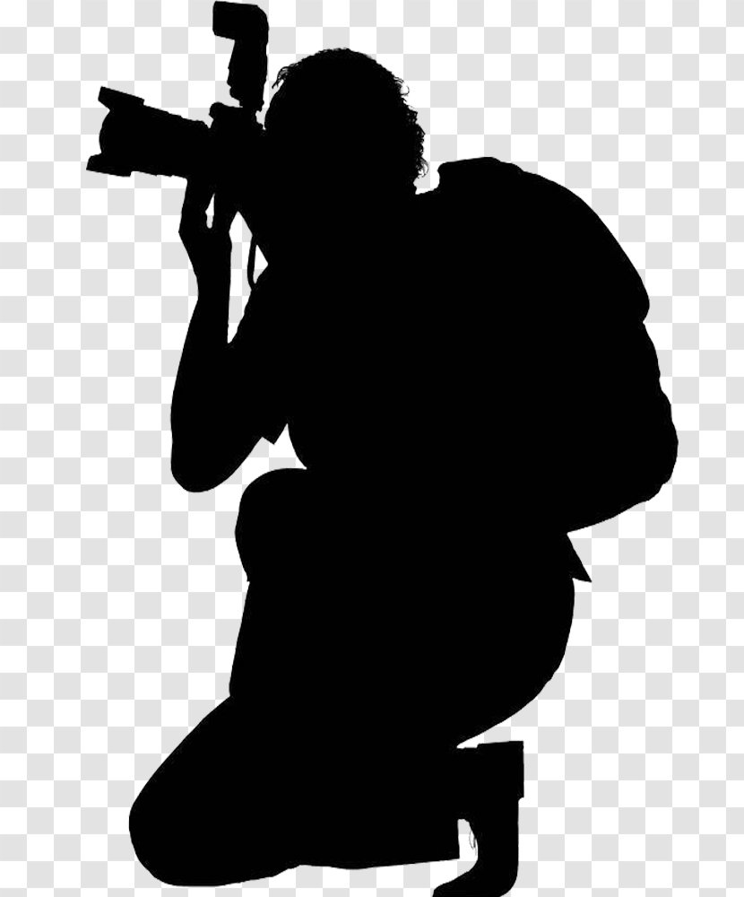 Silhouette Photography Journalist Photographer - Royaltyfree - Cameraman Transparent PNG