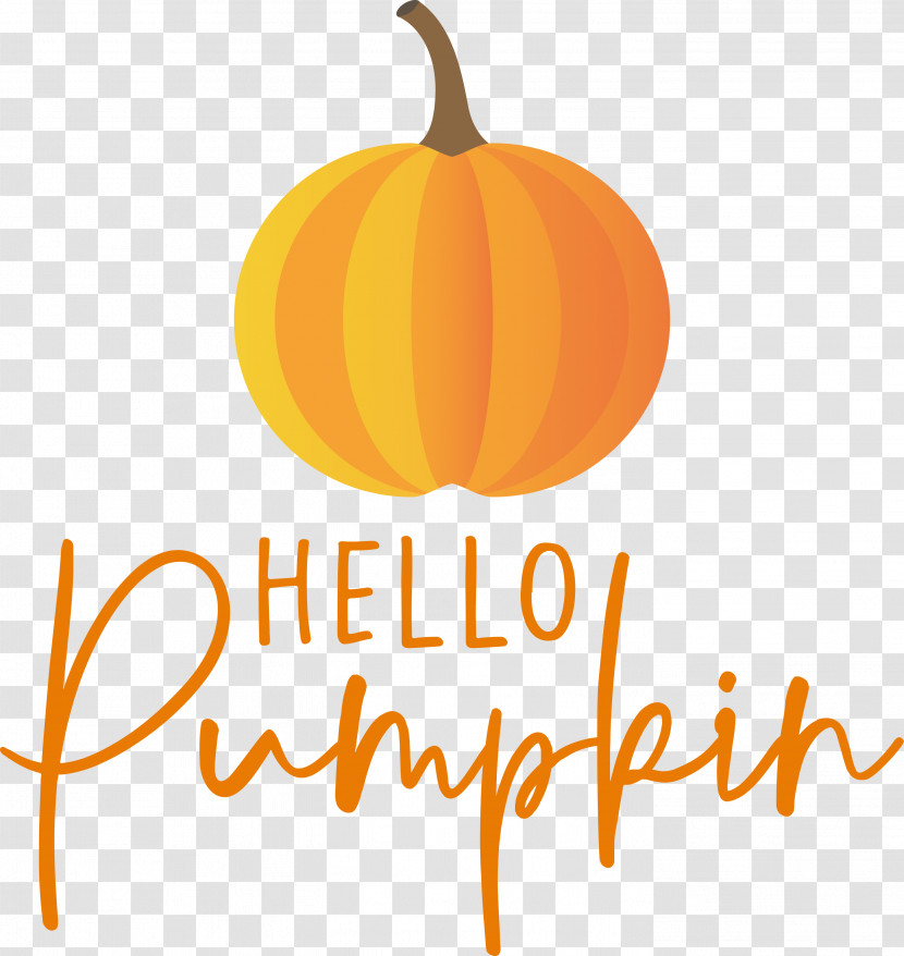 HELLO PUMPKIN Autumn Harvest Transparent PNG