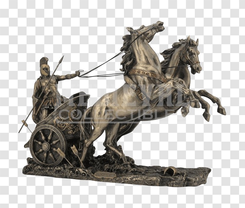 Achilles Ajax The Great Trojan War Iliad Chariot - Sculpture Transparent PNG