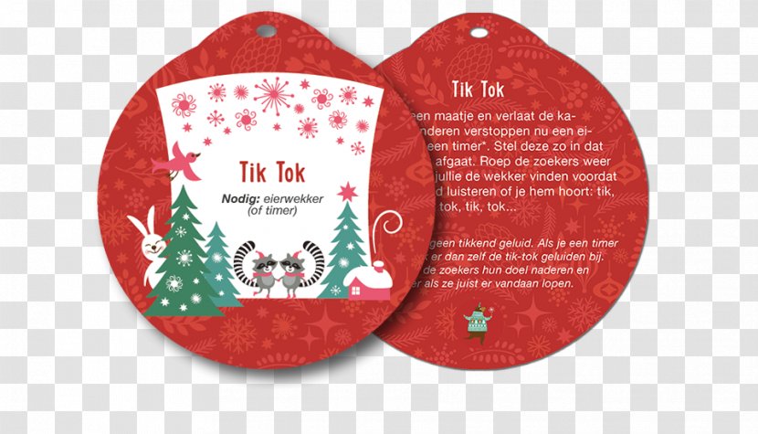 Christmas Ornament - Label - Tik Tok Transparent PNG