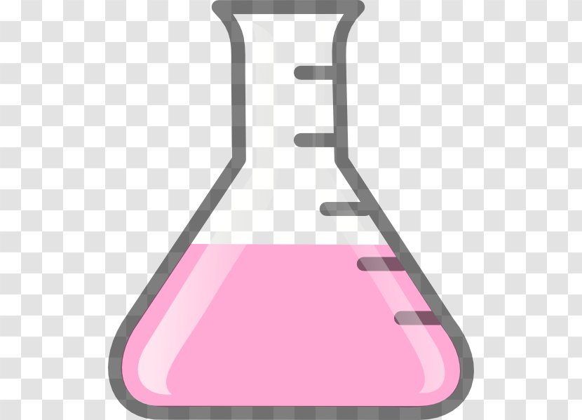 Laboratory Flasks Erlenmeyer Flask Volumetric Beaker Clip Art - Chemistry Transparent PNG