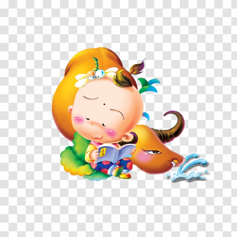 Cattle Download - Toddler - Cartoon Chinese Style Little Doll Transparent PNG