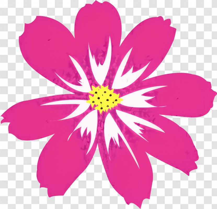 Pink Flower Cartoon - Wildflower - Pedicel Daisy Family Transparent PNG