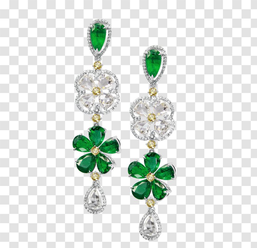 Earring Jewellery Gemstone Charms & Pendants Emerald - Fashion Accessory - Slice Transparent PNG