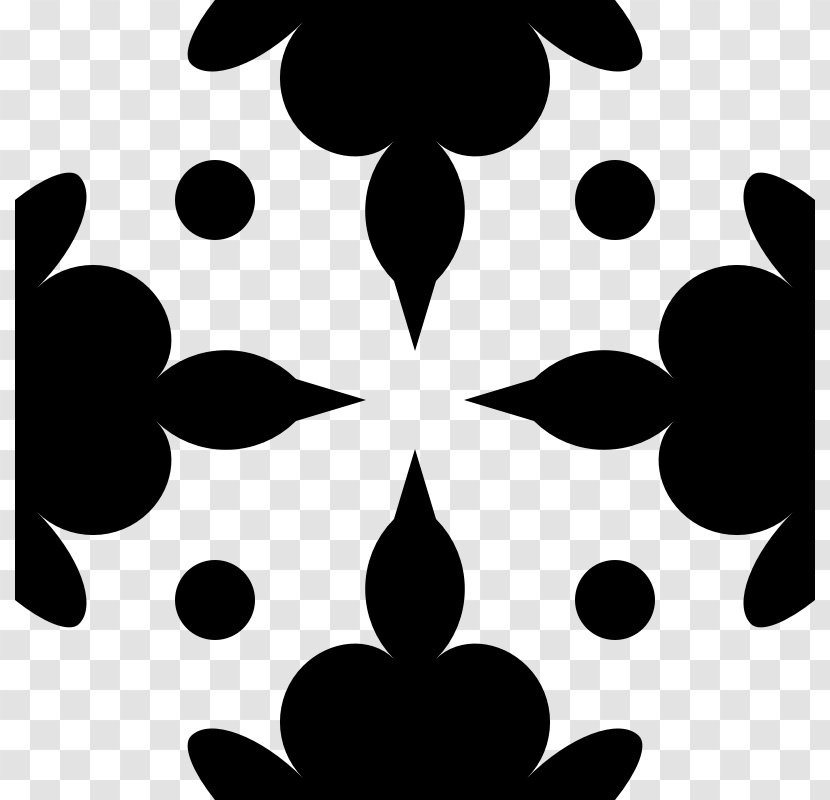 Line Art Clip - Crosses In Heraldry - Black And White Transparent PNG