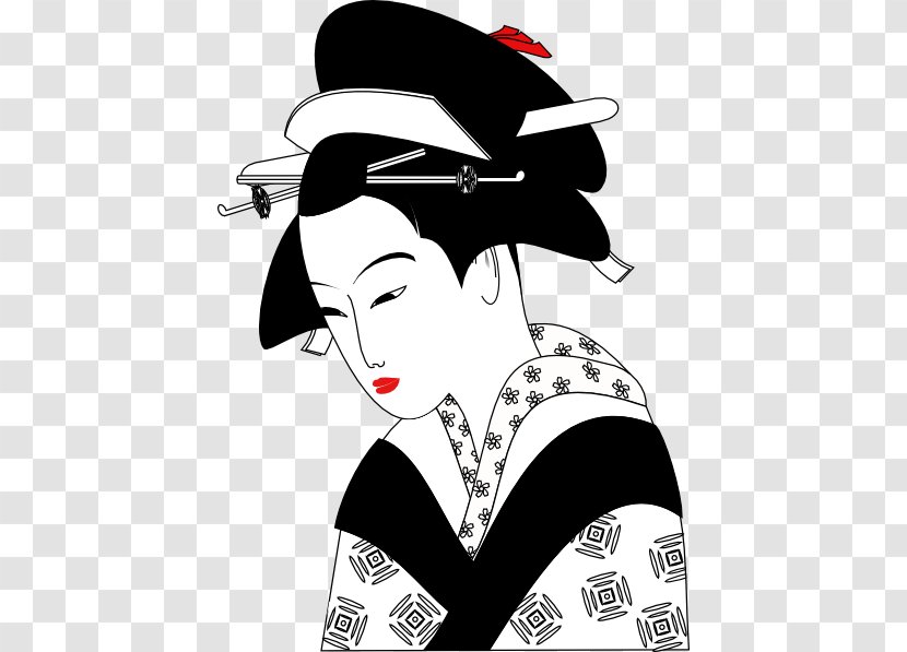 Geisha Art - Profession - Asian Person Cliparts Transparent PNG