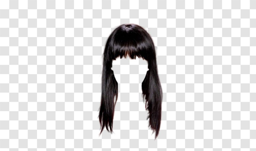 Wig Hairstyle Bangs - Layered Hair Transparent PNG